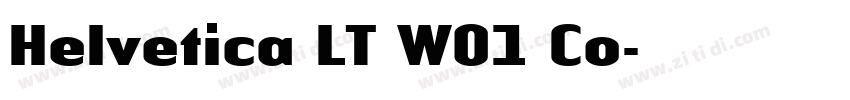 Helvetica LT W01 Co字体转换
